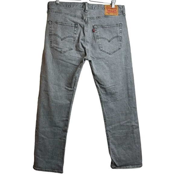 Levi's 501 Original Fit Grey Straight Leg Retro Rigid Denim Jeans Button Fly 36 - Picture 2 of 16
